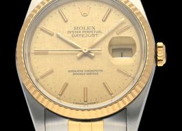 Rolex Datejust 36 16233 (1989) - Gold dial 36 mm Gold/Steel case