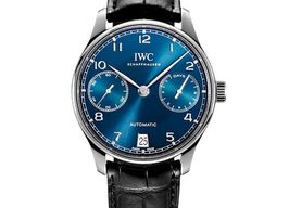 IWC Portuguese Automatic IW500710 (2023) - Blauw wijzerplaat 42mm Staal