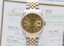 Rolex Datejust 36 16233 (1999) - Gold dial 36 mm Gold/Steel case