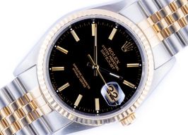 Rolex Datejust 36 16233 (1995) - Zwart wijzerplaat 36mm Goud/Staal