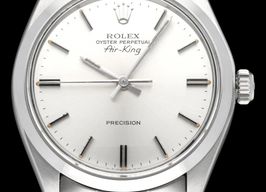 Rolex Air-King 5500 (1978) - Silver dial 34 mm Steel case