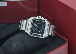 Cartier Santos WSSA0013 (2019) - Blue dial 40 mm Steel case