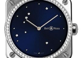 Bell & Ross BR S BRS-EA-ST-LGD/SCR (2024) - Blauw wijzerplaat 40mm Staal