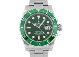 Rolex Submariner Date 116610LV (2011) - Groen wijzerplaat 40mm Staal