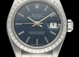 Rolex Oyster Perpetual Lady Date 69240 (1996) - Blue dial 26 mm Steel case