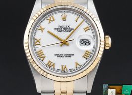 Rolex Datejust 36 16233 (1998) - White dial 36 mm Gold/Steel case