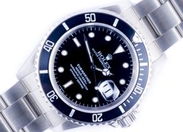 Rolex Submariner Date 16610 (1998) - Zwart wijzerplaat 40mm Staal