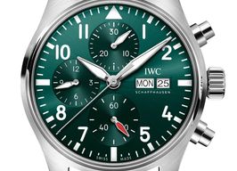 IWC Pilot Chronograph IW388103 (2026) - Groen wijzerplaat 41mm Staal