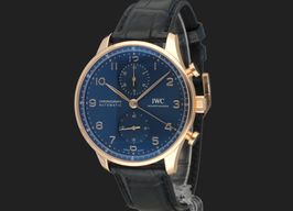 IWC Portuguese Chronograph IW371614 (2024) - Blue dial 41 mm Red Gold case
