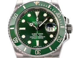 Rolex Submariner Date 116610LV (2015) - Groen wijzerplaat 40mm Staal