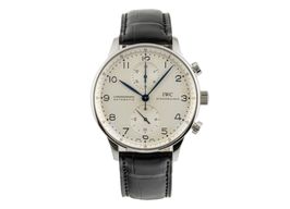 IWC Portuguese Chronograph IW371417 (2006) - Silver dial 41 mm Steel case