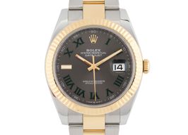 Rolex Datejust 41 126333 (Unknown (random serial)) - Grey dial 41 mm Gold/Steel case
