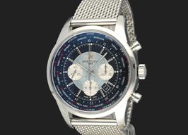 Breitling Transocean Chronograph Unitime AB0510U4 (2014) - Black dial 46 mm Steel case