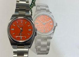 Rolex Oyster Perpetual 36 126000 (2023) - Rood wijzerplaat 36mm Staal