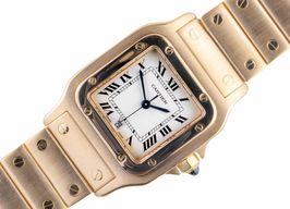 Cartier Santos 887901 (Unknown (random serial)) - Champagne dial 29 mm Yellow Gold case