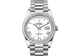 Rolex Day-Date 36 128396TBR (2025) - Wit wijzerplaat 36mm Platina