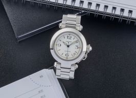 Cartier Pasha C W31015M7 (2013) - White dial 35 mm Steel case