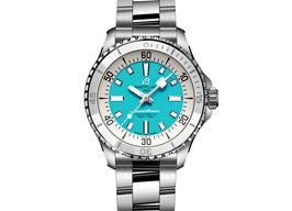 Breitling Superocean A17377211C1A1 (2025) - Turquoise wijzerplaat 36mm Staal