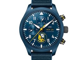 IWC Pilot Chronograph IW389109 (2024) - Blauw wijzerplaat 45mm Keramiek