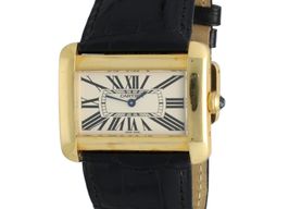 Cartier Tank Divan 2602 (2004) - White dial 38 mm Yellow Gold case