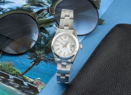 Rolex Oyster Perpetual Lady Date 69160 (1984) - Silver dial 26 mm Steel case