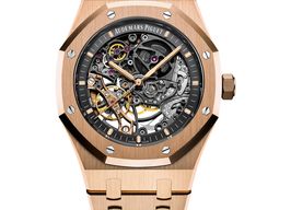 Audemars Piguet Royal Oak Double Balance Wheel Openworked 15407OR.OO.1220OR.01 (2025) - Transparant wijzerplaat 41mm Roségoud