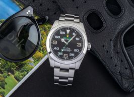 Rolex Air-King 116900 (Onbekend (willekeurig serienummer)) - Zwart wijzerplaat 40mm Staal