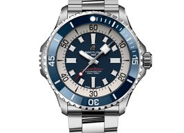 Breitling Superocean 46 A17378E71C1A1 (2023) - Blauw wijzerplaat 46mm Staal