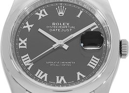 Rolex Datejust 36 116200 (2018) - Black dial 36 mm Steel case