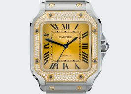 Cartier Santos W3SA0007 (2024) - Goud wijzerplaat 42mm Goud/Staal