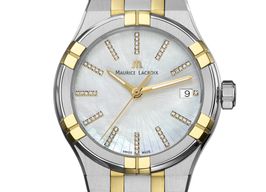 Maurice Lacroix Aikon AI6006-PVY11-170-1 (Unknown (random serial)) - Pearl dial 35 mm Gold/Steel case