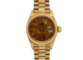 Rolex Lady-Datejust 6917 (1980) - Brown dial 26 mm Yellow Gold case