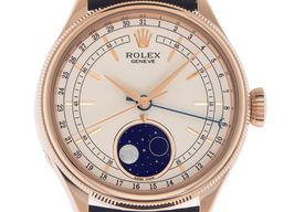 Rolex Cellini Moonphase 50535 (2022) - White dial 39 mm Rose Gold case