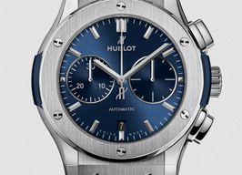 Hublot Classic Fusion Blue 521.NX.7170.RX (2023) - Blauw wijzerplaat 45mm Titanium