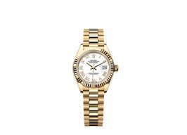 Rolex Lady-Datejust 279178 (2025) - Wit wijzerplaat 28mm Geelgoud