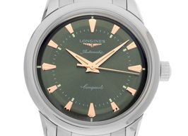 Longines Conquest Heritage L1.649.4.02.6 (2025) - Green dial 38 mm Steel case