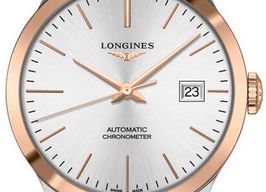 Longines Record L2.820.57.27 (2026) - Silver dial 39 mm Gold/Steel case