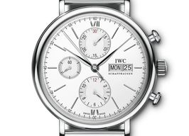 IWC Portofino Chronograph IW391028 (2024) - Zilver wijzerplaat 42mm Staal