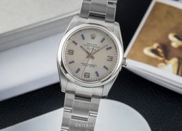 Rolex Oyster Perpetual 34 114200 (Unknown (random serial)) - Silver dial 34 mm Steel case