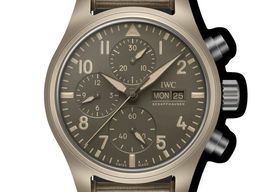 IWC Pilot Chronograph Top Gun IW389402 (2024) - Bruin wijzerplaat 42mm Brons