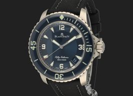 Blancpain Fifty Fathoms 5015-12B40-O52A (2018) - Blue dial 46 mm Titanium case