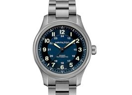 Hamilton Khaki Field H70545140 (2024) - Blue dial 42 mm Titanium case