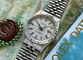 Rolex Datejust 36 16234 (1993) - Zilver wijzerplaat 36mm Staal