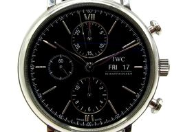 IWC Portofino Chronograph IW391007 (Unknown (random serial)) - Silver dial 42 mm Steel case