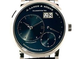 A. Lange & Söhne Lange 1 191.028 (2018) - Blauw wijzerplaat 39mm Witgoud