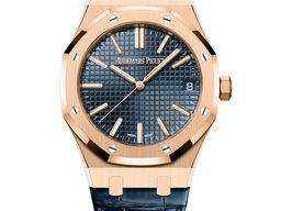 Audemars Piguet Royal Oak Selfwinding 15510OR.OO.D315CR.02 (2025) - Blue dial 41 mm Rose Gold case