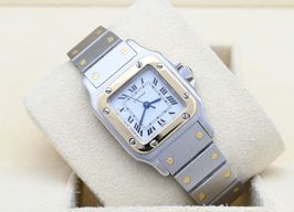 Cartier Santos 0902 (Unknown (random serial)) - White dial 24 mm Gold/Steel case