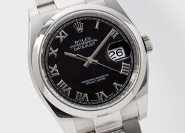 Rolex Datejust 36 116200 (2011) - Black dial 36 mm Steel case