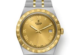 Tudor Royal 28503-0003 (2022) - Champagne wijzerplaat 38mm Staal