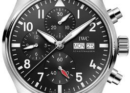 IWC Pilot Chronograph IW388111 (2025) - Zwart wijzerplaat 41mm Staal